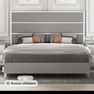 Modern Gray Bed Frame